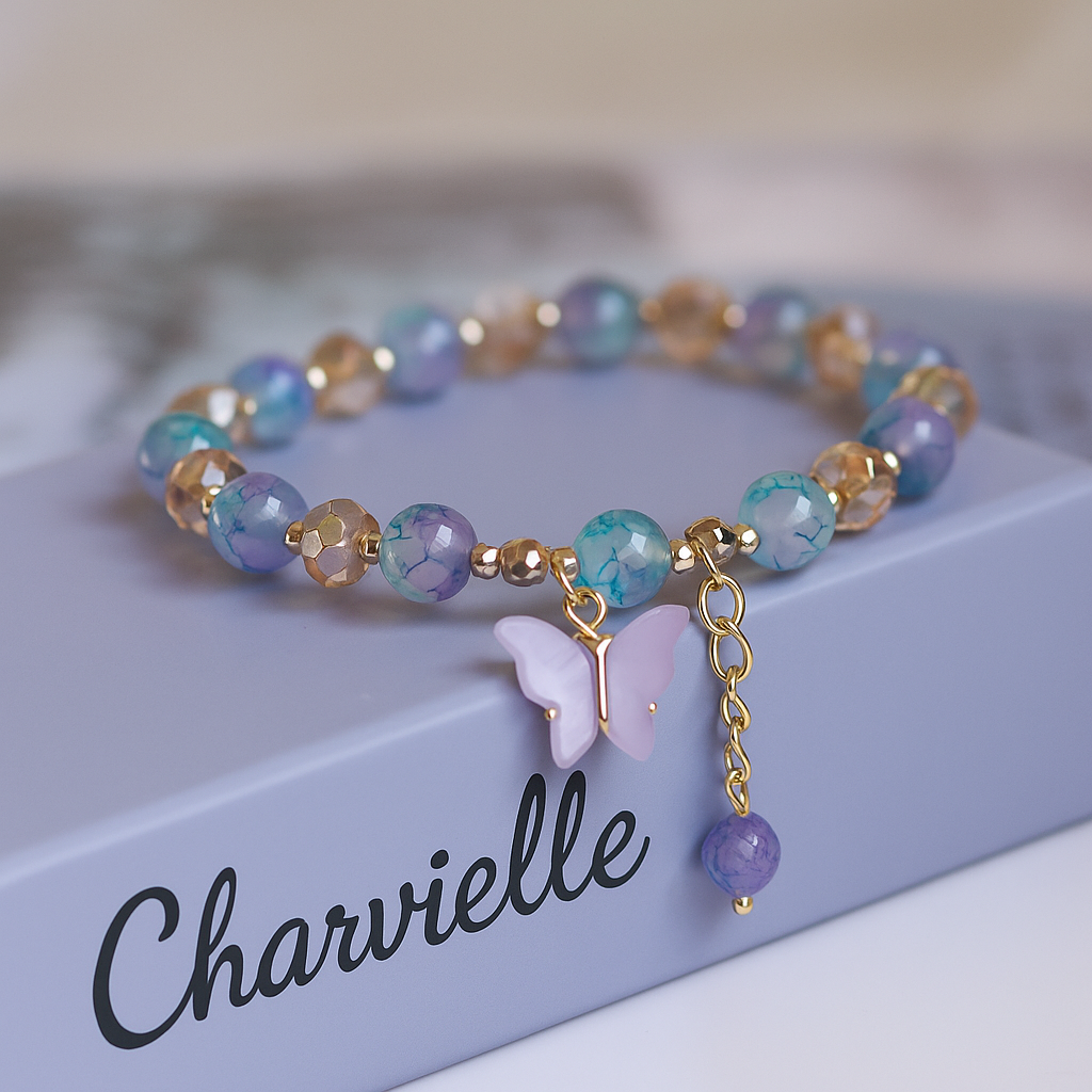 Charvieille Papillon Bracelet – Lavender Twilight Edition 🦋